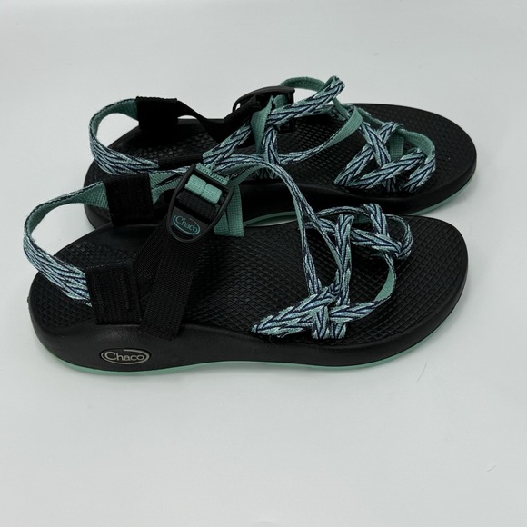 Chaco ZX2 Womens 7 Yampa Dagger Dual Strap Sandals Vibram Teal Green Hiking - Picture 3 of 11